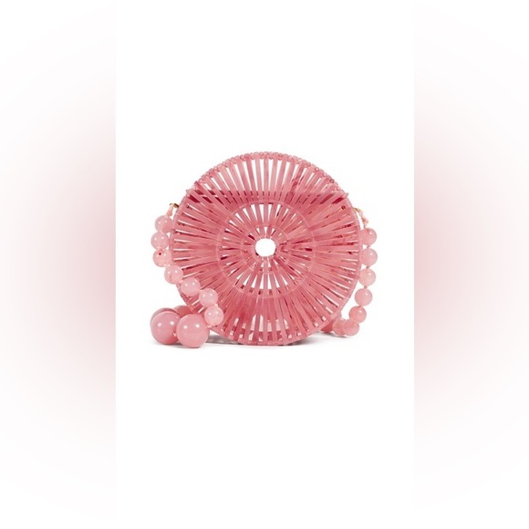 Cult Gaia Acrylic Luna Shoulder Bag in Cherry Quartz, NWT, BNIB - Picture 11 of 11